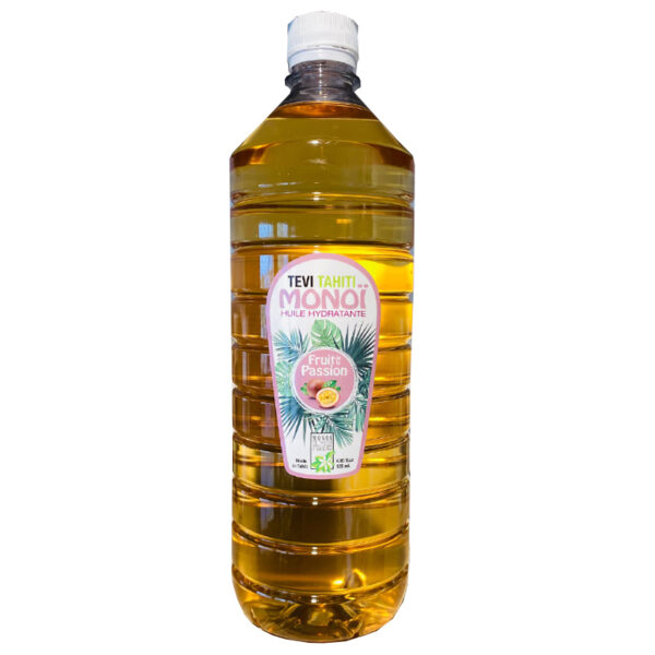 Monoï fruit de la passion TEVI Tahiti 1L - TahitiOilFactory